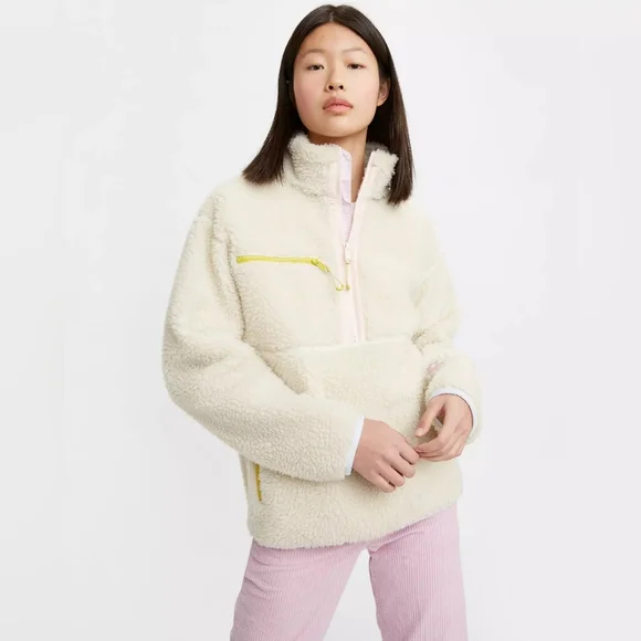 Levi's Monty Sherpa Pullover, Size Small NWOT, Women's Fleece Sherpa - Picture 1 of 9